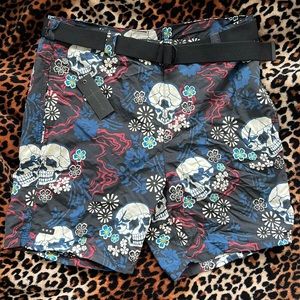 John Varvatos skull swim shorts